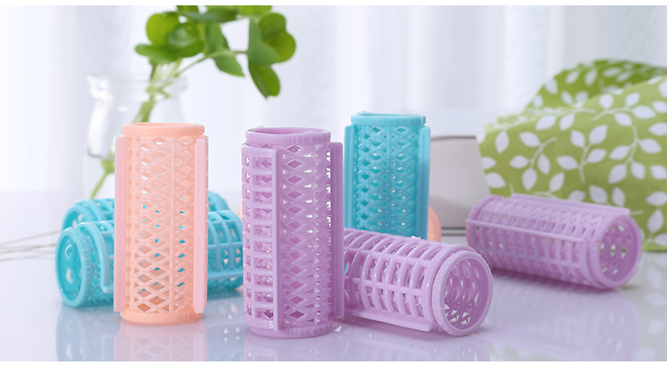 Eco-friendly colorful magic popular plastic easy hair rollers DIY girl women use curl roller