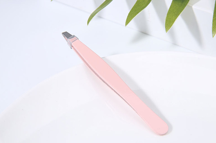 Custom Private Label Stainless Steel Gold Eyebrow Eyelash Extension Tweezers MLM-D500