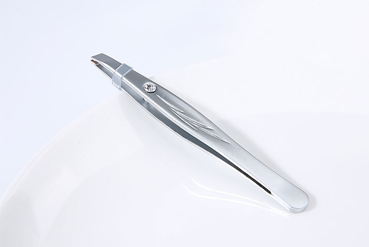 Custom Private Label Stainless Steel Gold Eyebrow Eyelash Extension Tweezers MLM-D500