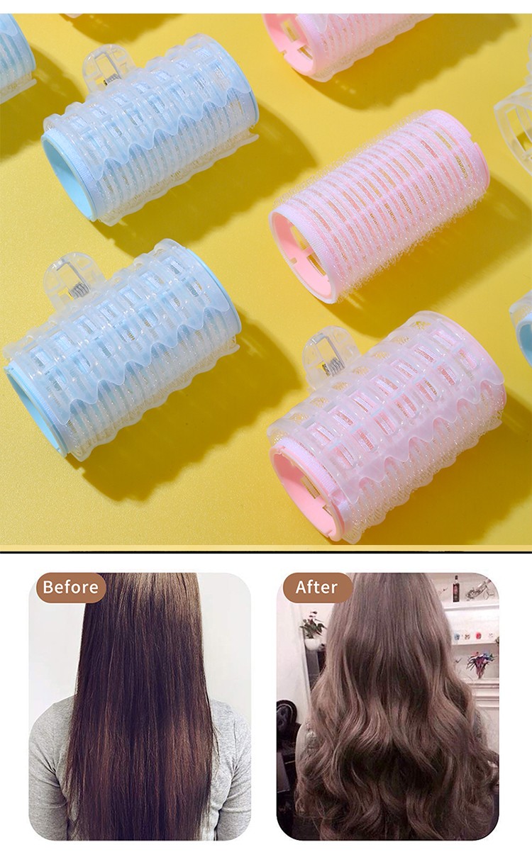 LMLTOP Factory Wholesale Beauty Tools Hair Roller Private Label Durable Popular 2 IN 1 Big Wave Plastic Hair Curler Set C247