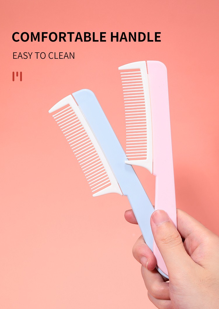 Custom Logo LMLTOP Portable Plastic Hair Combs For Women Eco Friendly Hair Straightener Comb SY1052