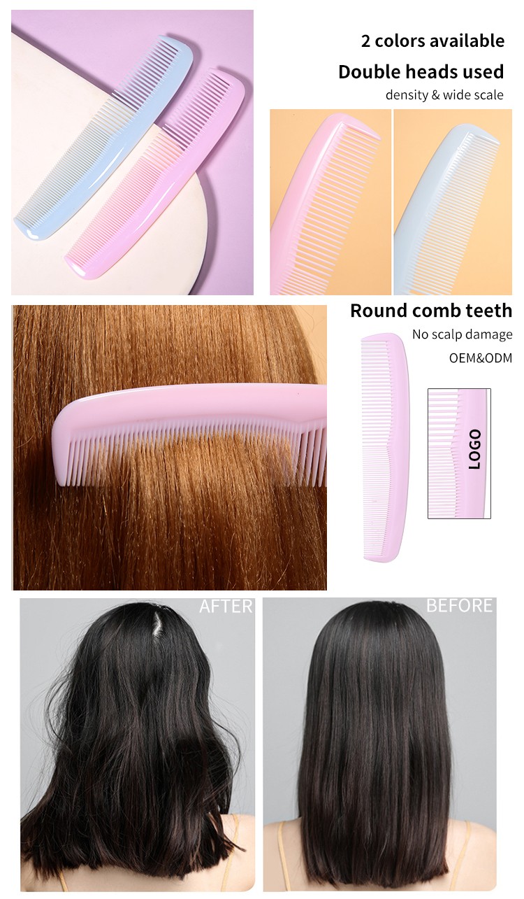 LMLTOP High Quality Plastic Hair Combs For Women Cutting Combs Hair Salon Barber Combs Custom SY740