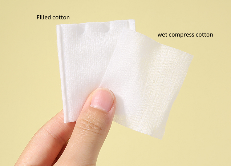 LMLTOP Lint-free 100% pure cotton pads TOP-008 500pcs thin 50pcs sandwich cotton pad set for makeup disposable makeup clean pad