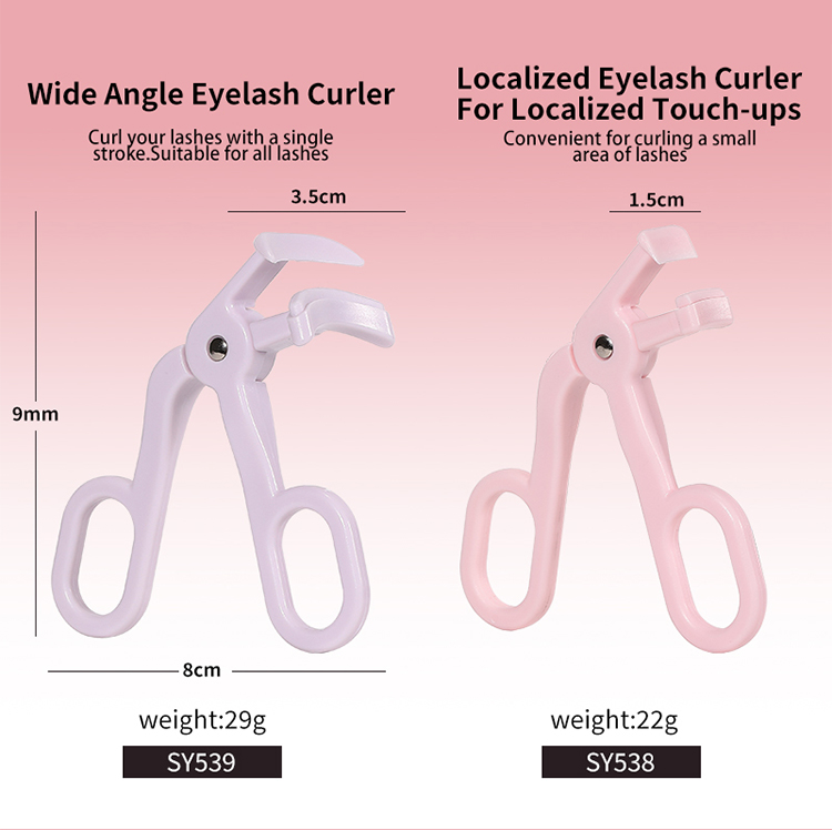 Hot Trend Professional Beauty Makeup Lash Curlers Plastic Eyelash Curling Long-lasting Private Label Women Eyelash Curler SY538