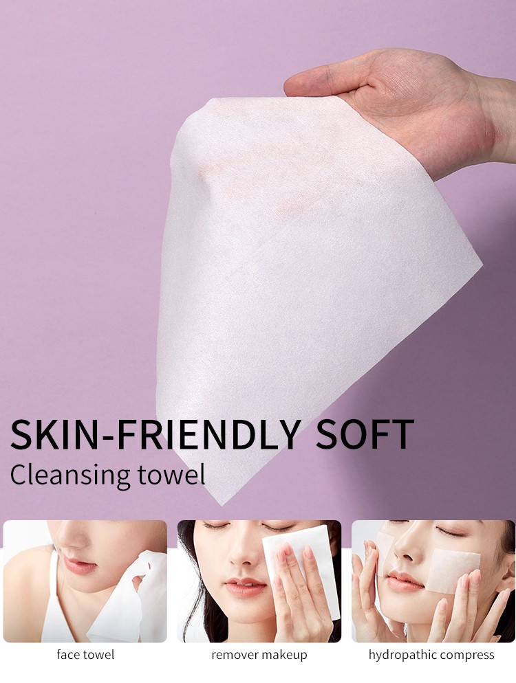 Wholesale cheap price 20pcs/bag cotton tissues Custom Wash And Hypoallergenic Non-woven Face Cleaning Towel For travel SY454