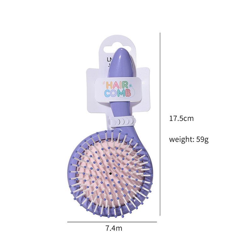 New Arriving Candy Color Detangling Scalp Air Cushion Massage Comb Hair Brush Travel Plastic Airbag Curl Combs For Girls SY765