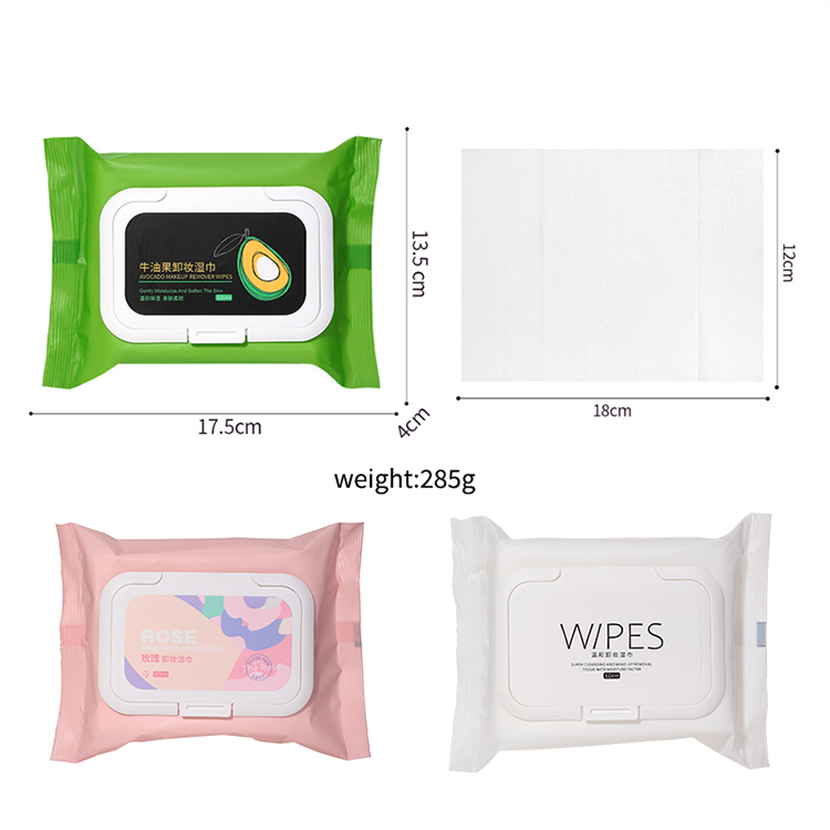 Eco-Friendly water towel original biodegradable Lady wipes disposable makeup remover wipes for Skin Care Cleansing Wipes UEN069