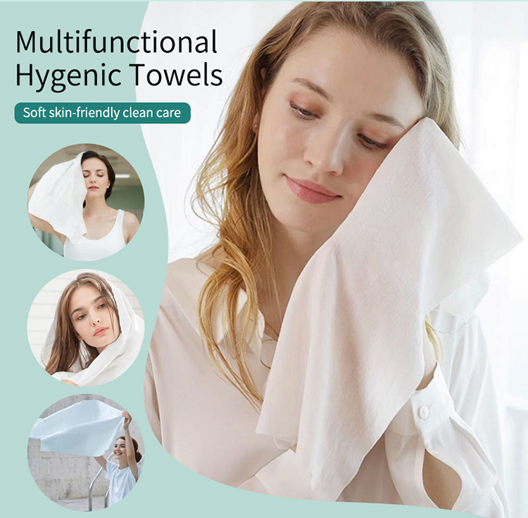 Ready to Ship Disposable Dry Cotton Tissues Soft Nonwoven Facial Wiping Towel Face Towels Square Custom for Women Home Use sy471