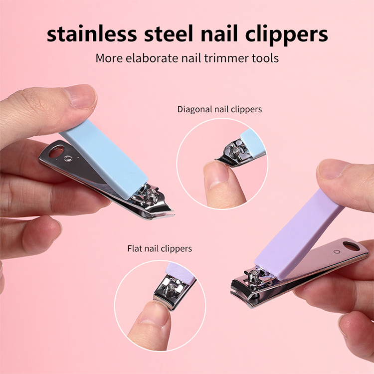 Professional Sharp Toe Finger Cutters Stainless Steel Magnifier Safety  Kit nail clippers Travel Beauty Tools Trimmer For Women SY349