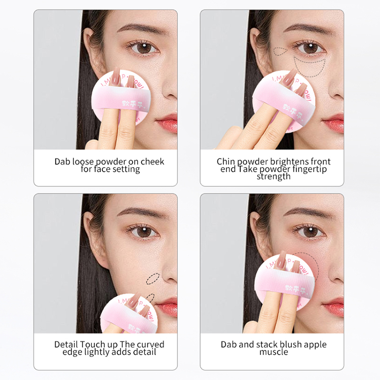 Customized Printing Logo Dry Wet Cosmetic Air Cushion Puff Blending Cosmetic Air Cushion Puff Makeup Cushion Beauty Sponge LLT14