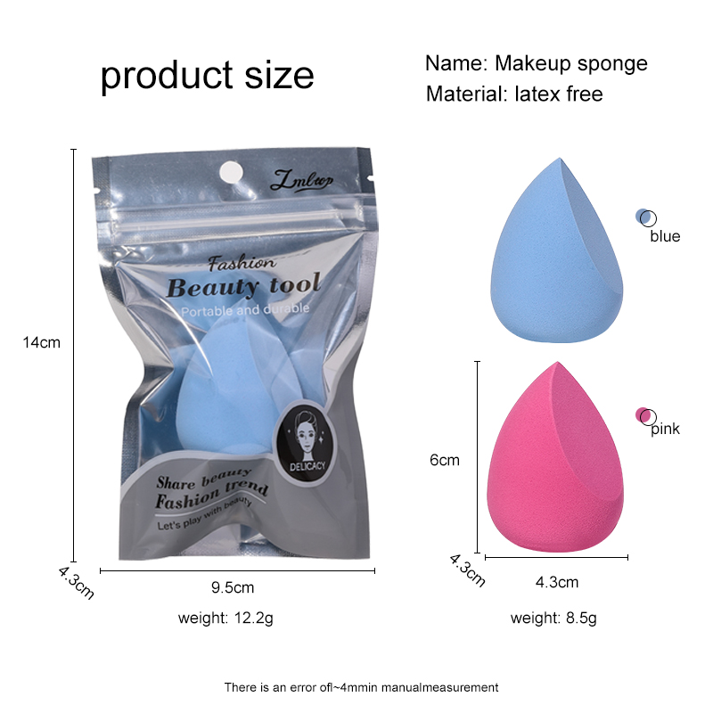 High Quality Soft Hydrophilic Foundation Beauty Sponge Non-Latex Colorful Water Drop Shape cosmetics Powder Puff Makeup Sponge