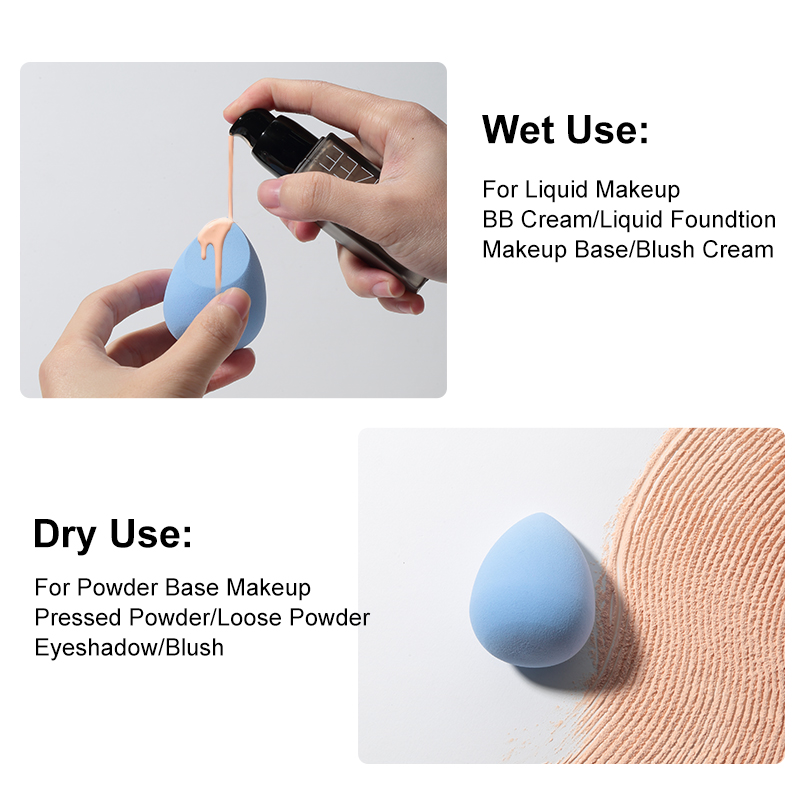 High Quality Soft Hydrophilic Foundation Beauty Sponge Non-Latex Colorful Water Drop Shape cosmetics Powder Puff Makeup Sponge