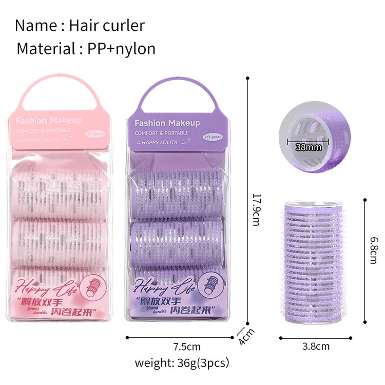 LMLTOP Self-Grip Hair Roller Set LLT12 Easy to Fix Long Hair Styling Tool Appliance with Fluffy Hair Volume Clips