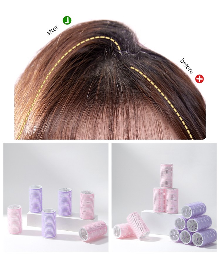 LMLTOP Self-Grip Hair Roller Set LLT12 Easy to Fix Long Hair Styling Tool Appliance with Fluffy Hair Volume Clips