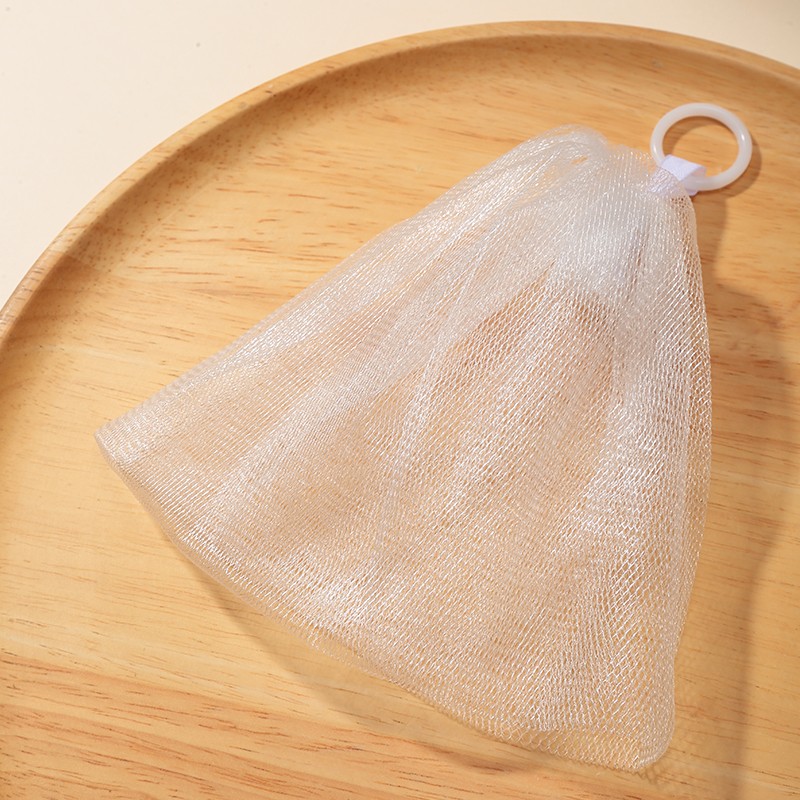 LMLTOP New Soap bag Mesh Facial Cleaning Skin Bubble Tool Eco-friendly Bubble Net Foaming Net Double Layer Soap Bubble Net C069