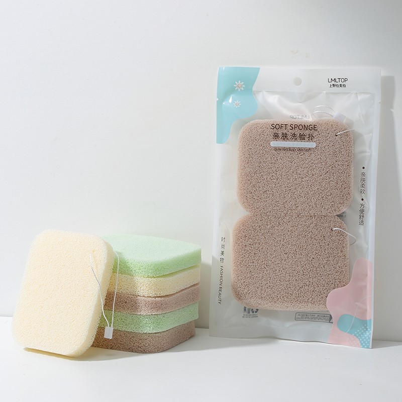 LMTLOP Natural Dry Wet Foundation Sponge Puff Latex-free Cleansing Makeup Remover Cosmetics Beauty Sponge for Face Application B2215