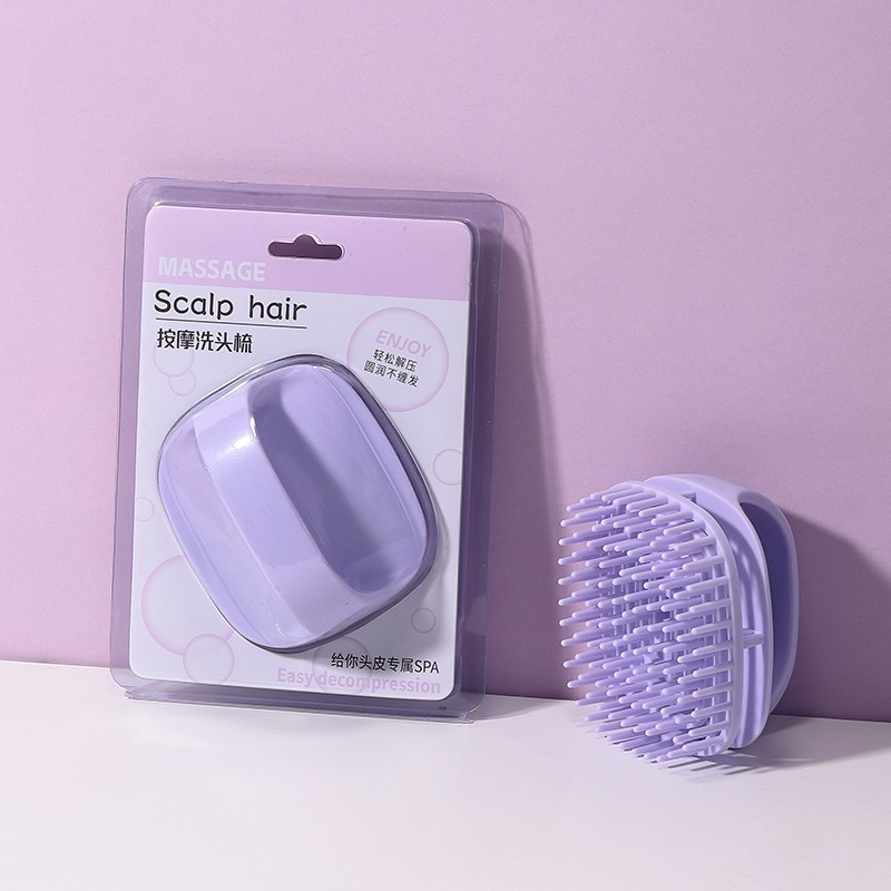 LMLTOP High Quality Natural Scalp Massage Hair Wash Shampoo Brush Scalp Massage Shampoo Brush Soft Silicone Head Massager SY618