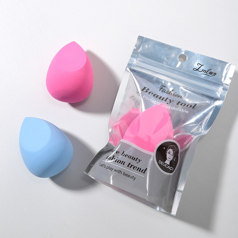 Soft Hydrophilic Foundation Beauty Sponge JJF27-1 JJF27-2Non-Latex Colorful Water Drop Shape cosmetics Powder Puff Makeup Sponge